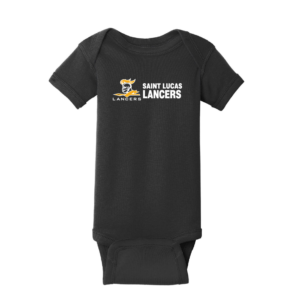 Rabbit Skins Infant Short Sleeve Baby Rib Bodysuit - Lancers