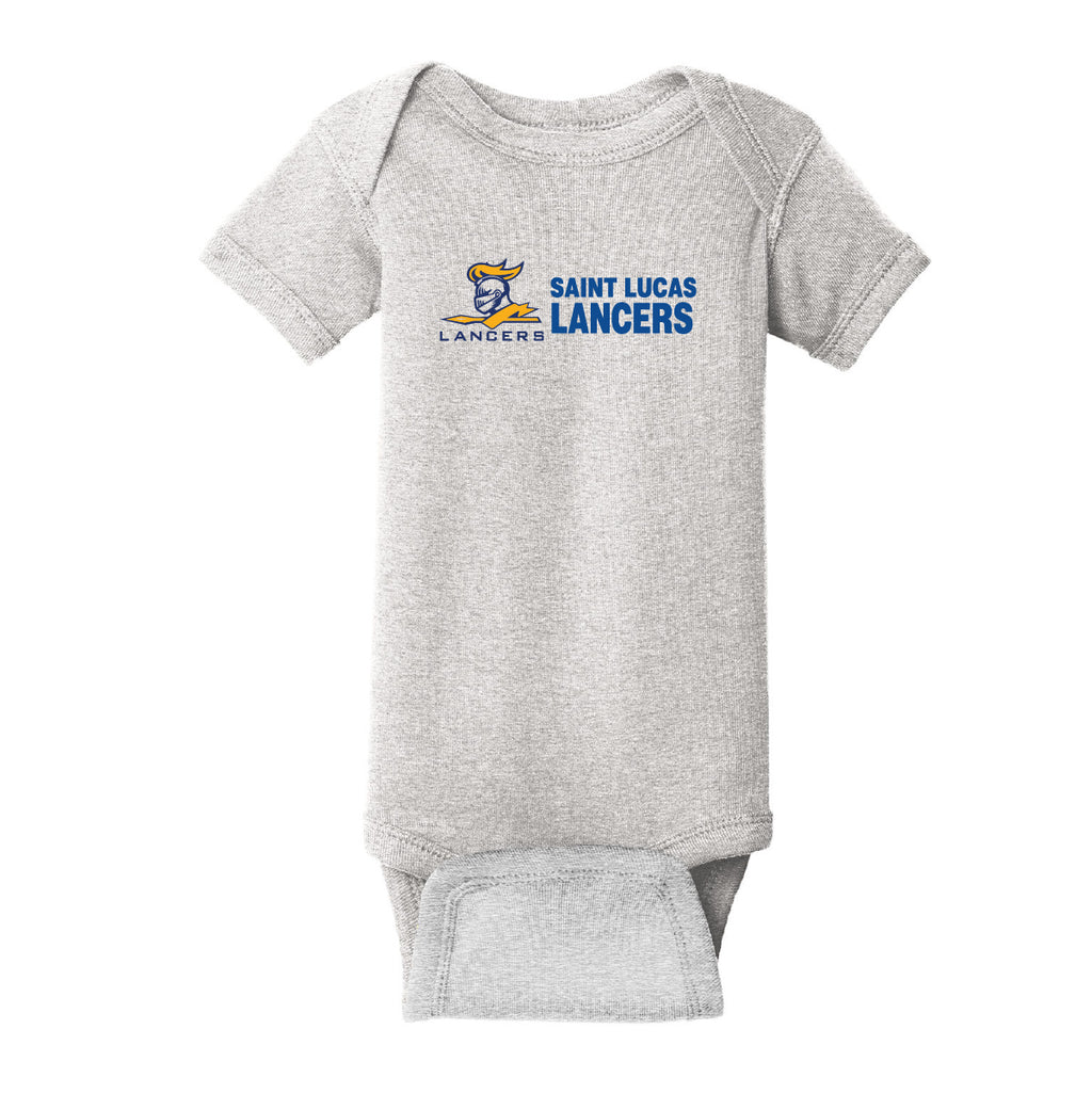 Rabbit Skins Infant Short Sleeve Baby Rib Bodysuit - Lancers