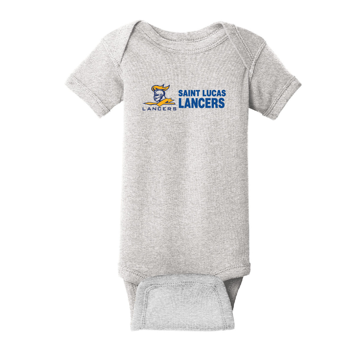 Rabbit Skins Infant Short Sleeve Baby Rib Bodysuit - Lancers