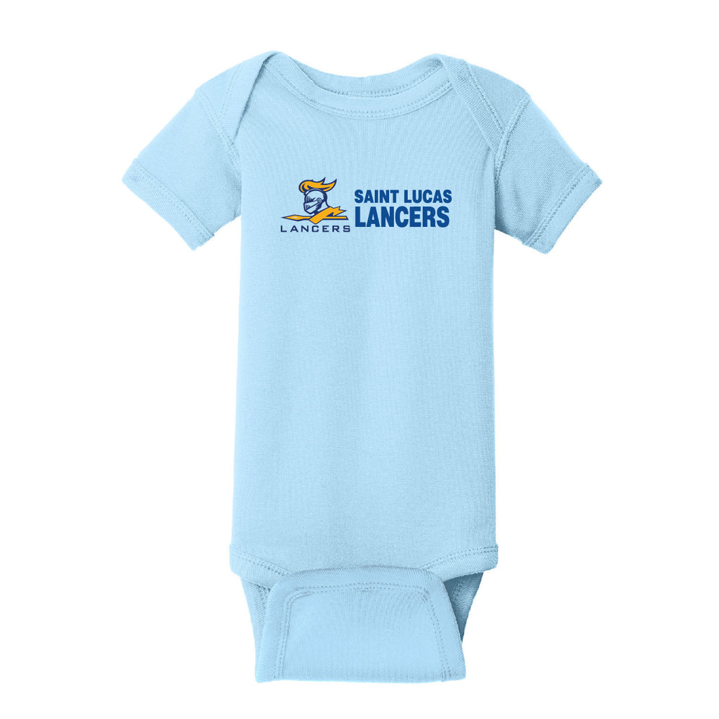 Rabbit Skins Infant Short Sleeve Baby Rib Bodysuit - Lancers