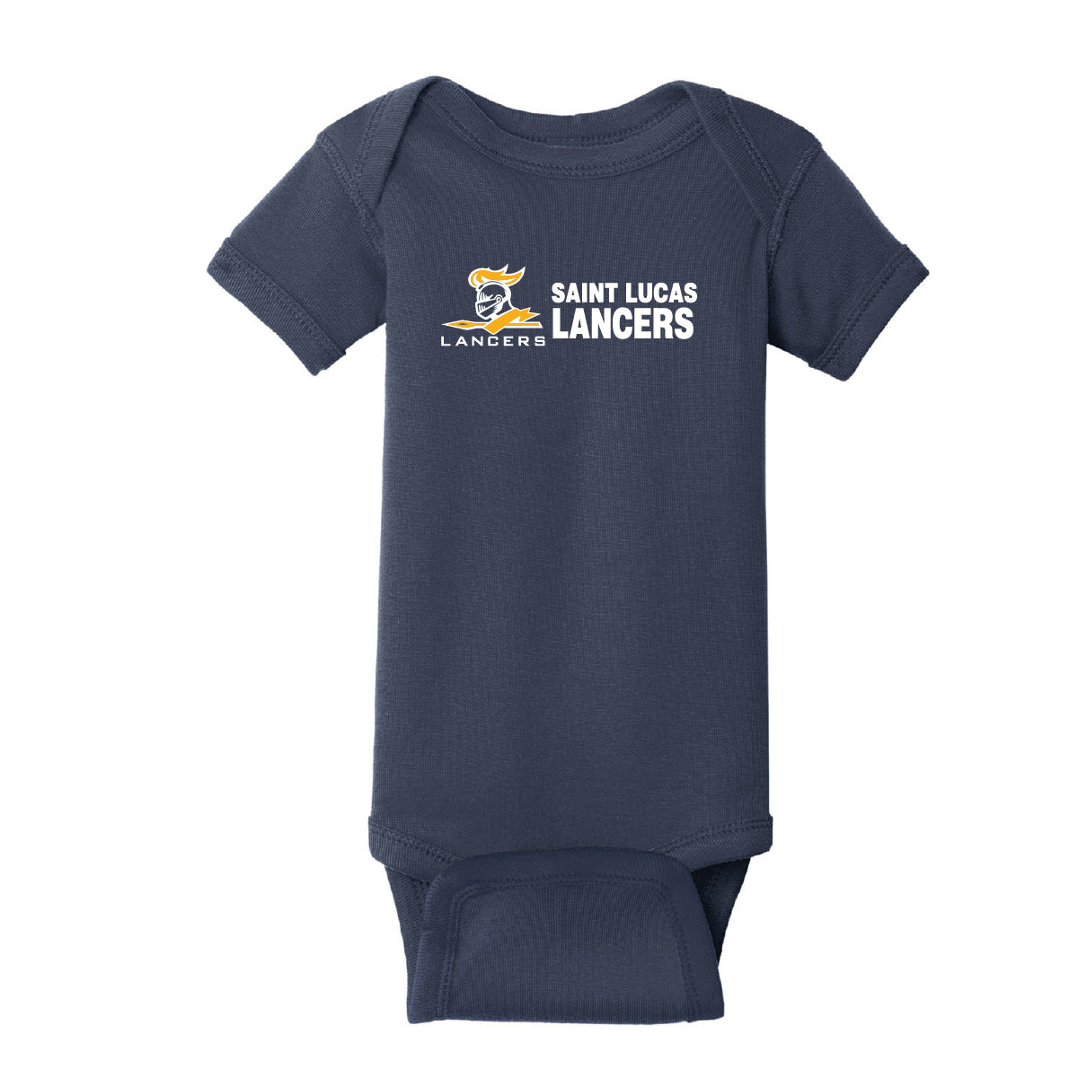 Rabbit Skins Infant Short Sleeve Baby Rib Bodysuit - Lancers
