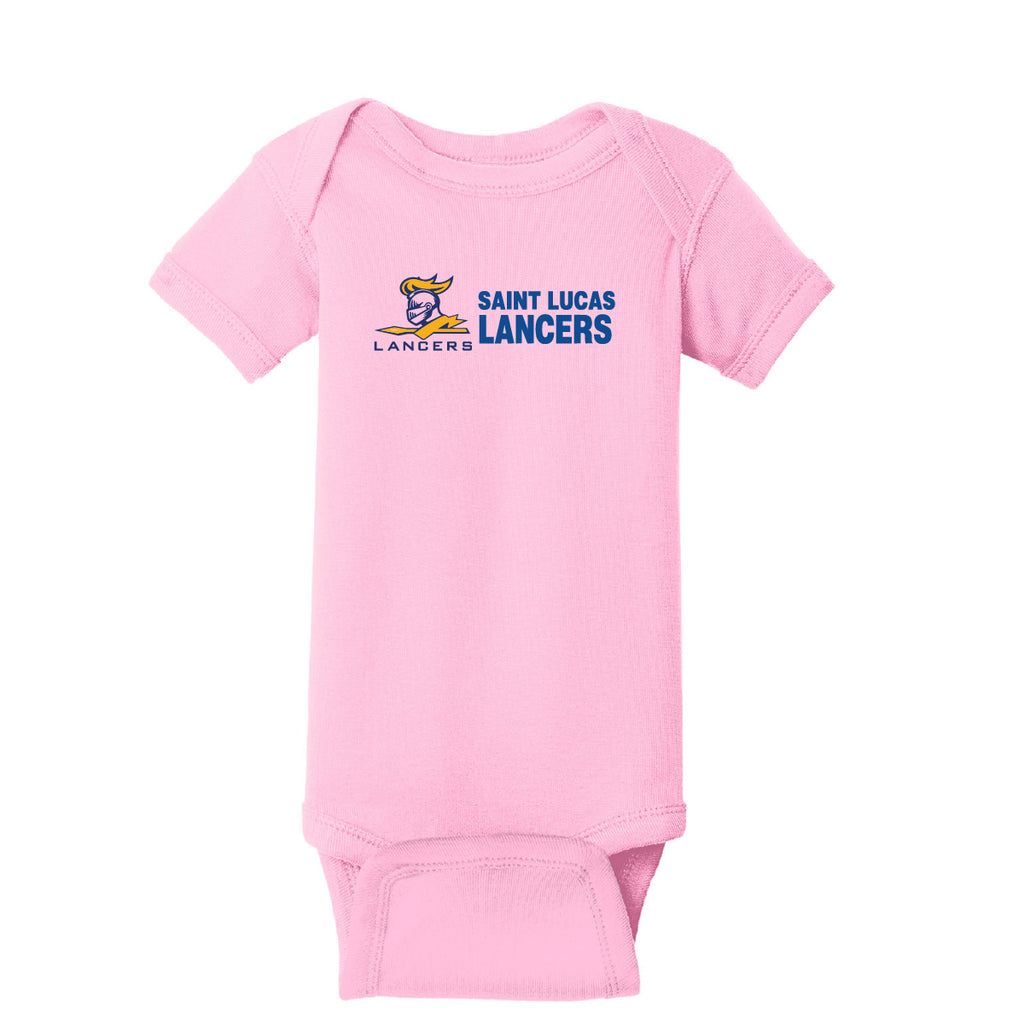 Rabbit Skins Infant Short Sleeve Baby Rib Bodysuit - Lancers
