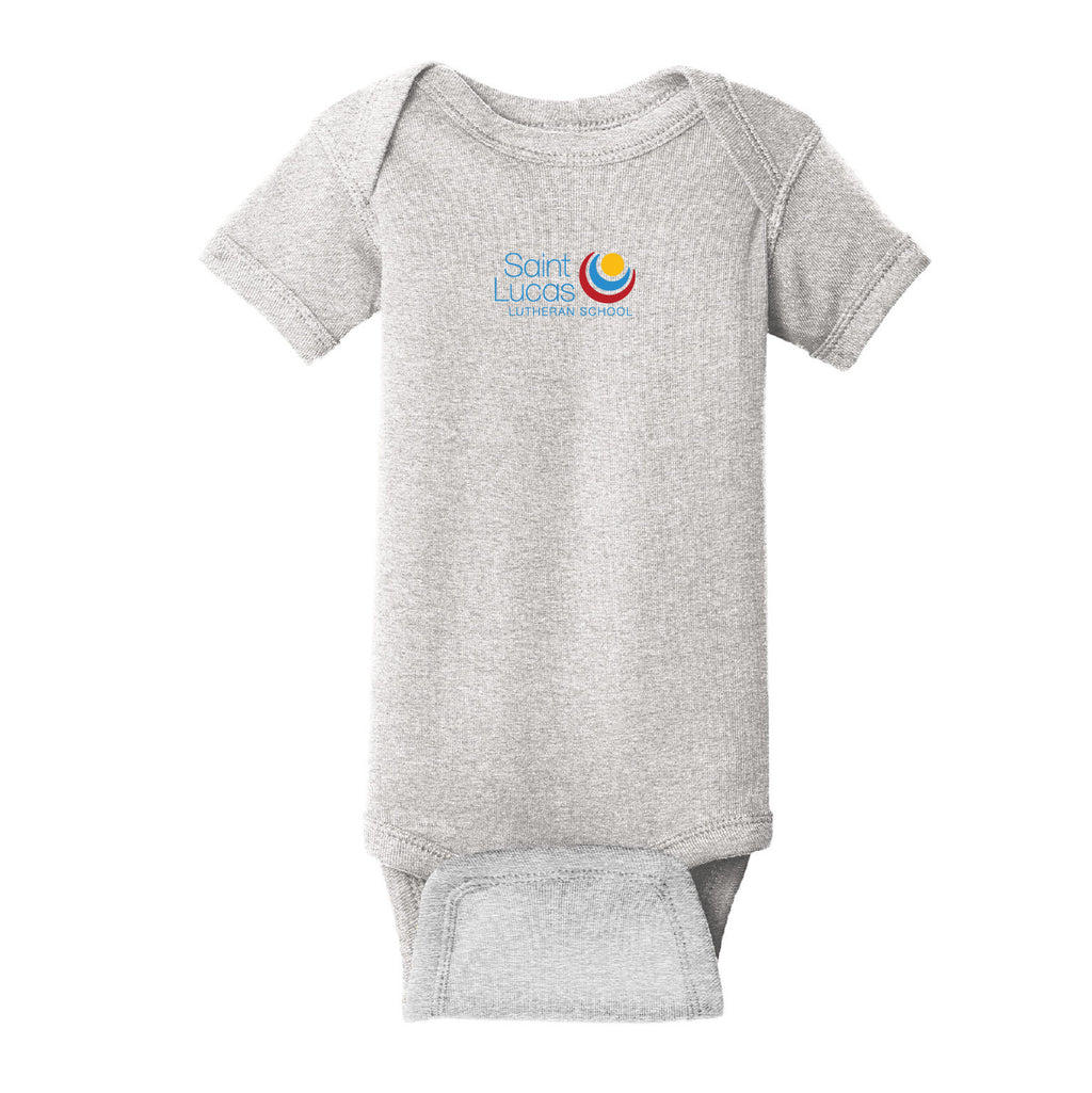 Rabbit Skins Infant Short Sleeve Baby Rib Bodysuit