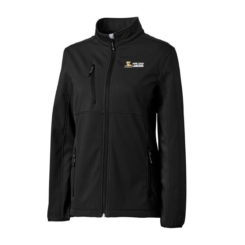 Clique Narvik Recycled Colorblock Stretch Softshell Womens Full Zip Jacket - Lancers