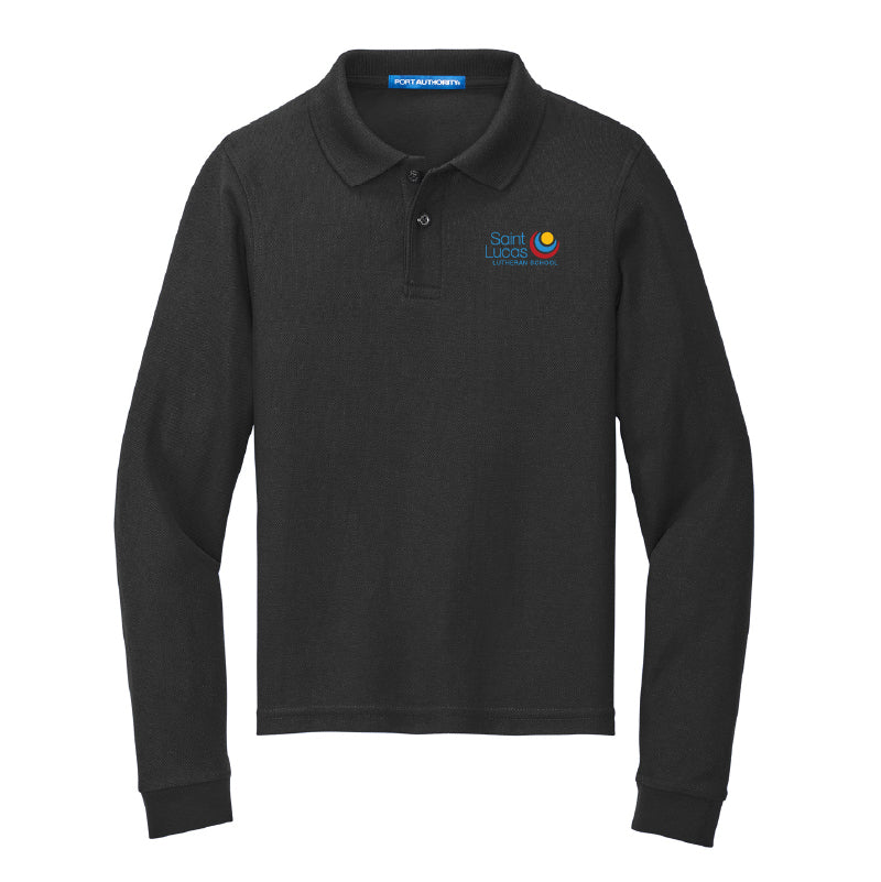 Youth Silk Touch™ Long Sleeve Polo